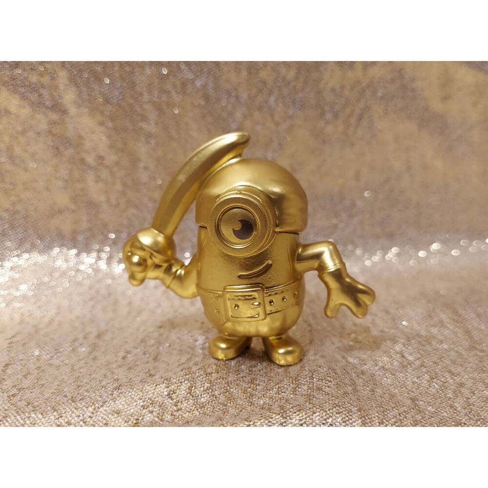 Gold Tone Golden Minion #31 Pirate Minion - McDonald's Happy Meal Collectible